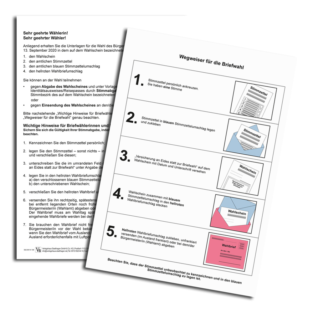  Merkblatt  mit Wegweiser f r die Briefwahl Bundestagswahl 