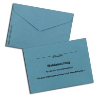 Wahlumschlag für Personalratswahlen Gruppe Arbeitnehmer Schleswig-Holstein