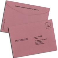 Wahlbriefumschlag für Betriebsratwahlen, rot, B6
