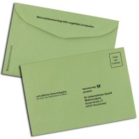 Wahlbriefumschlag für Betriebsratswahlen grün