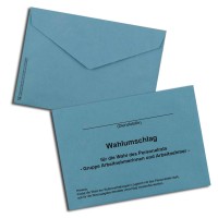 Wahlumschlag für Personalratswahlen Gruppe Arbeitnehmer in NRW