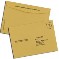 Wahlbriefumschlag für Betriebsratwahlen, gelb, B6